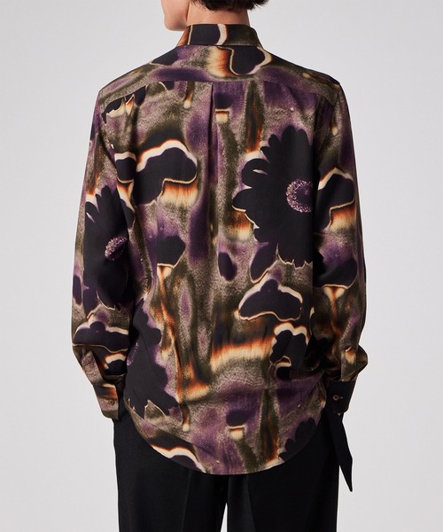 Paul Smith ポールスミス　レーヨン（セルロース）シャツ　L Paul Smith（ポール・スミス） シャツ “Field Flowers” オールオーバー