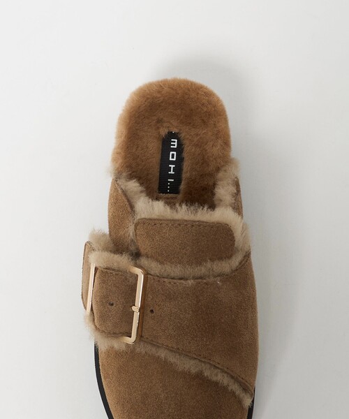 MOHI（モヒ） サンダル 「MOHI」スエード ビッグベルト ボストン