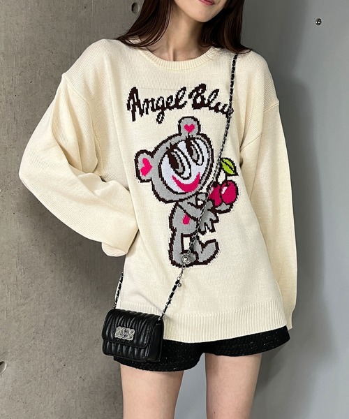 [テゴ♡]VSニットセーター(ANGEL) GLAMOROUS JANE（グラマラスジェーン） ニット セーター ANGEL BLUE