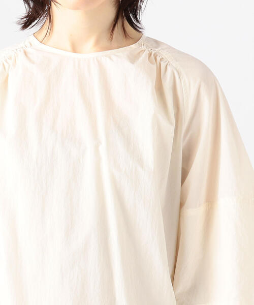 「TOMORROWLAND」 「MACPHEE」7分袖ブラウス 36 チャコールグレー レディース_画像9