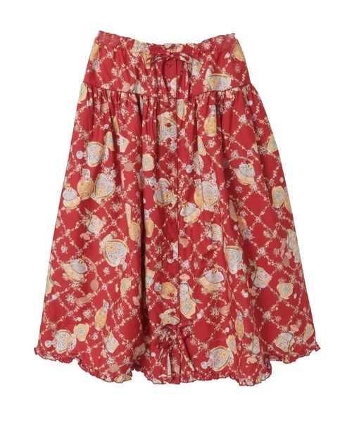 PINK HOUSE（ピンクハウス） スカート パフュームプリントミディ