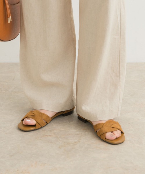 「URBAN RESEARCH DOORS」 フラットサンダル 38 ブラック レディース_画像2