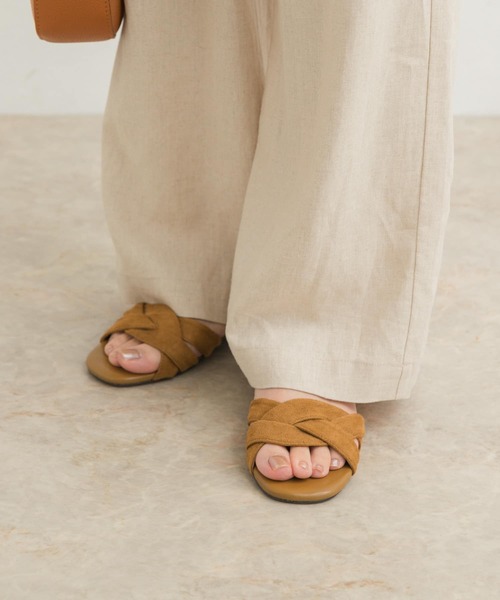 「URBAN RESEARCH DOORS」 フラットサンダル 38 ブラック レディース_画像4
