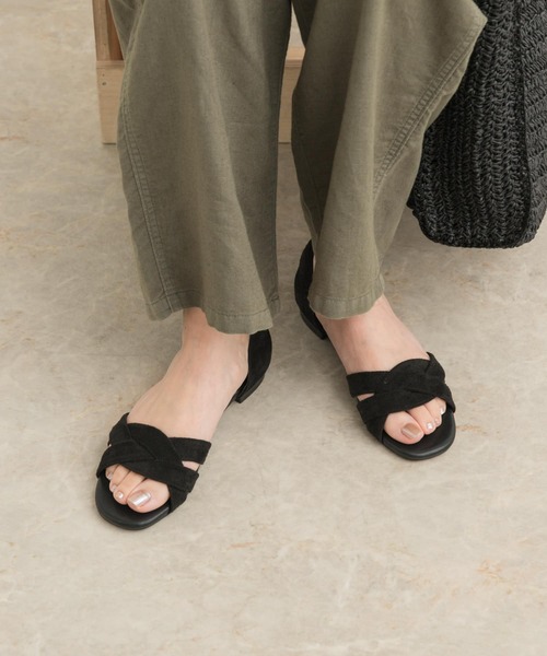 「URBAN RESEARCH DOORS」 フラットサンダル 38 ブラック レディース_画像7