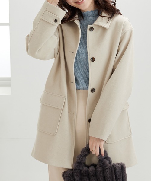 BELLUNA PLUS（ベルーナプラス） コート アウター ウール調ステン