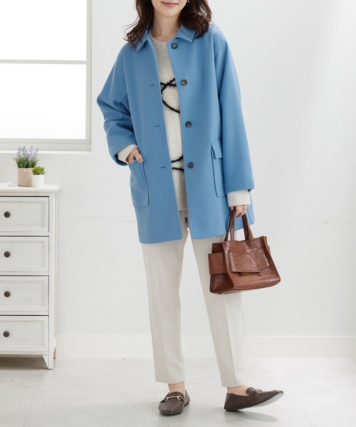 BELLUNA PLUS（ベルーナプラス） コート アウター ウール調ステン