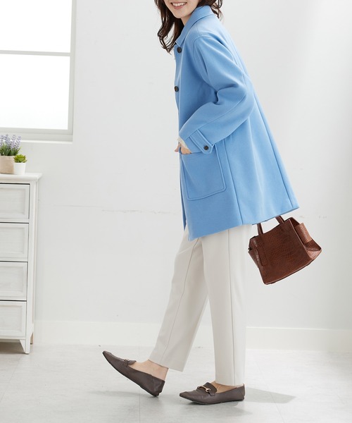 BELLUNA PLUS（ベルーナプラス） コート アウター ウール調ステン