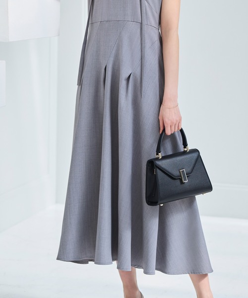 「RUIRUE BOUTIQUE」 半袖ワンピース L ライトグレー レディース_画像7