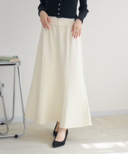 RU.TI.LE スカート 「RU.TI.LE」裏起毛ボンディングマーメイドスカート