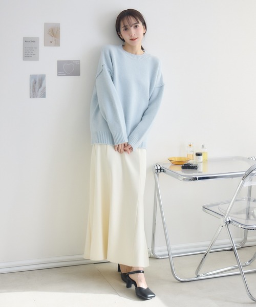 RU.TI.LE スカート 「RU.TI.LE」裏起毛ボンディングマーメイドスカート