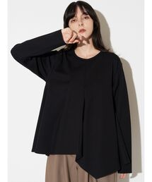 ELENDEEK 新品タグ付き★アシンメトリーヘムロングスリーブカットソー ELENDEEK（エレンディーク） tシャツ アシンメトリーヘムロング