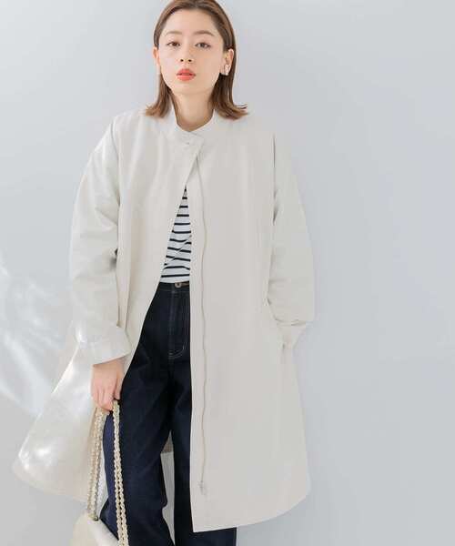 「URBAN RESEARCH Sonny Label」 トレンチコート FREE ネイビー レディース_画像3