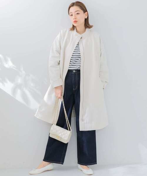 「URBAN RESEARCH Sonny Label」 トレンチコート FREE ネイビー レディース_画像7