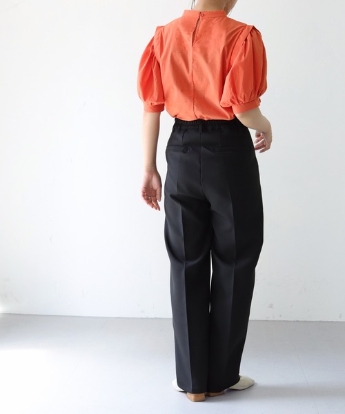 「HER CLOSET」 「shemoshelly」半袖ブラウス M オフホワイト レディース_画像5