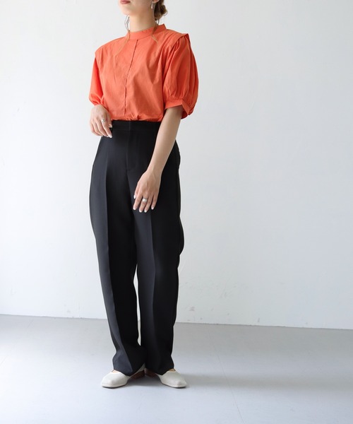 「HER CLOSET」 「shemoshelly」半袖ブラウス M オフホワイト レディース_画像6