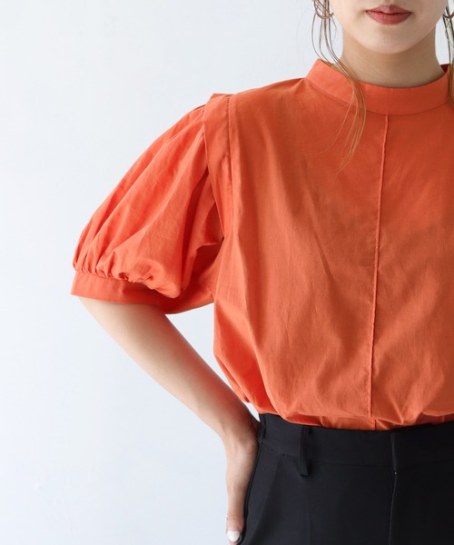 「HER CLOSET」 「shemoshelly」半袖ブラウス M オフホワイト レディース_画像7