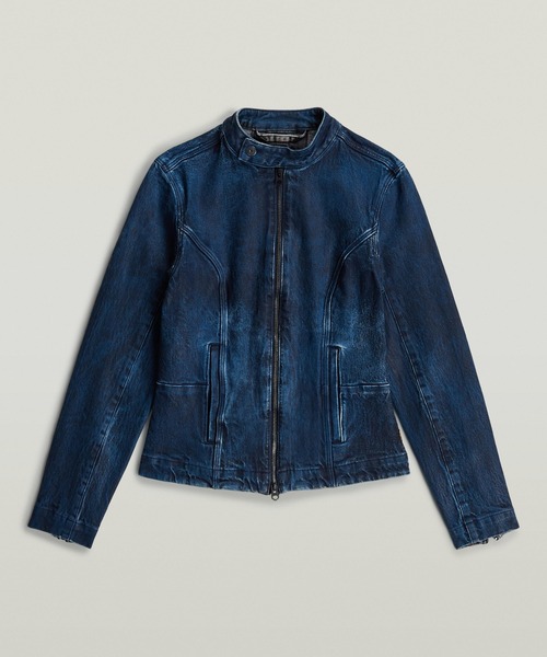 G-STAR RAW デニムジャケット gジャン Moto Slim Overshirt/シングル