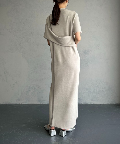 「&g'aime」 ニットワンピース FREE ブラック レディース_画像4