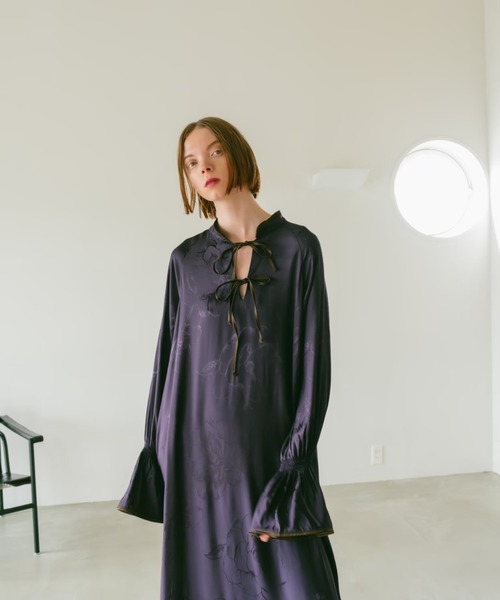 sahara（サハラ） 長袖ワンピース FREE アイボリー レディース