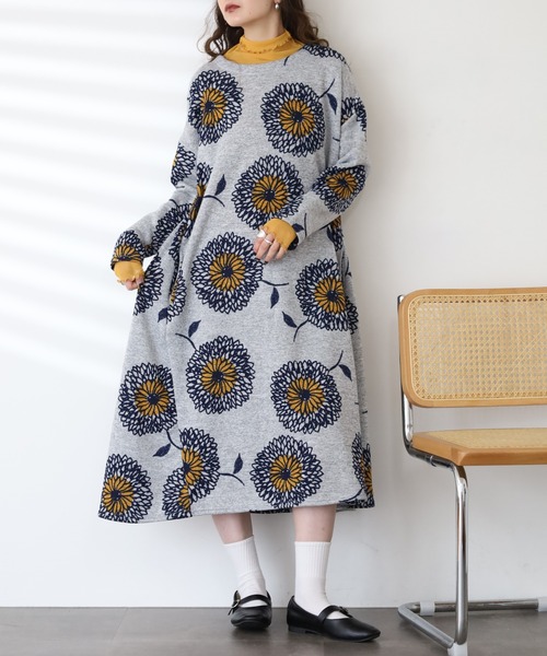 BARNDOOR（バーンドア） ワンピース ニットソー ワンピース 長袖