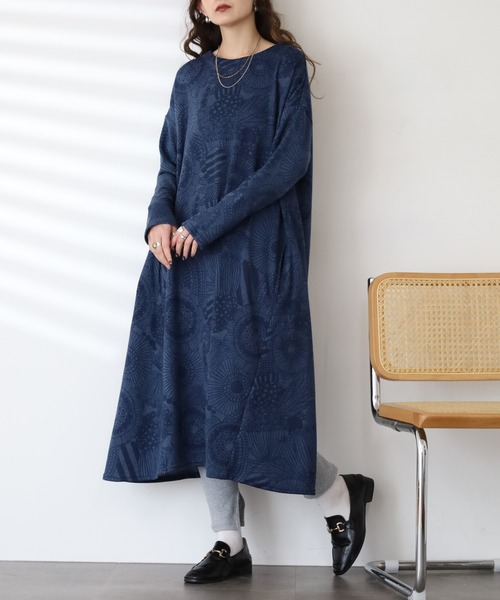 BARNDOOR（バーンドア） ワンピース ニットソー ワンピース 長袖