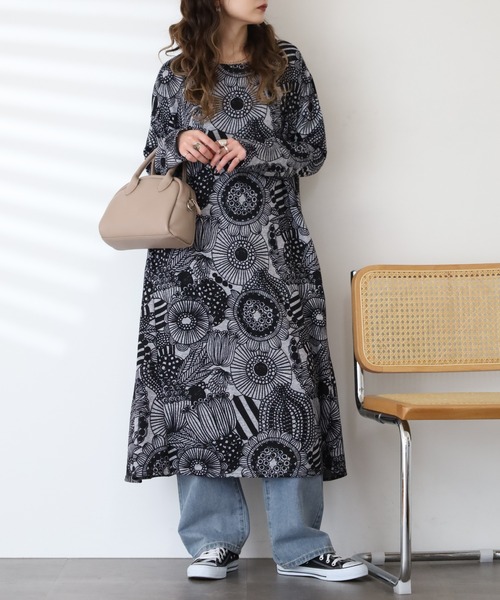 BARNDOOR（バーンドア） ワンピース ニットソー ワンピース 長袖