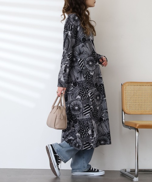 BARNDOOR（バーンドア） ワンピース ニットソー ワンピース 長袖
