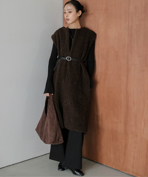 SUGAR BISKET（シュガービスケット） コート アウター ボアロング