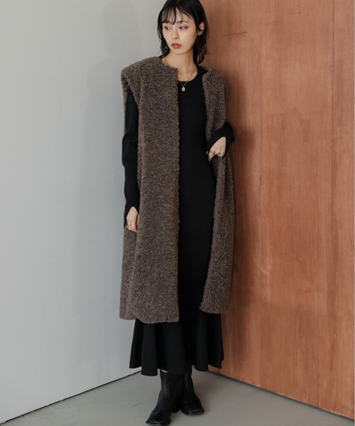 SUGAR BISKET（シュガービスケット） コート アウター ボアロング