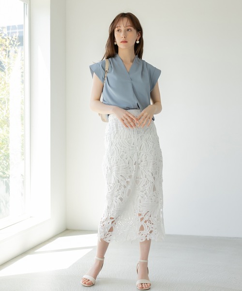 「fifth」 タイトスカート MEDIUM イエロー レディース_画像2