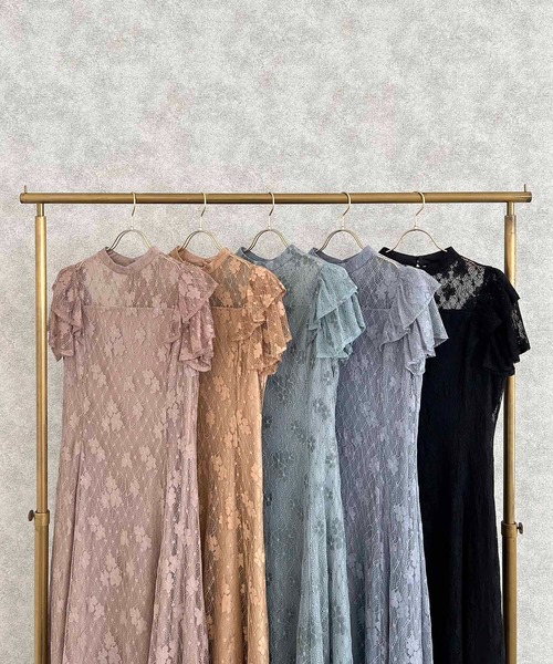 「Dorry Doll」 半袖ワンピース M グリーン レディース_画像4