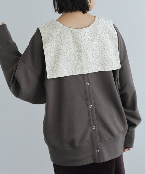 「Crisp」 カーディガン FREE パープル レディース_画像3