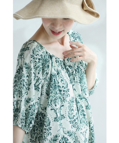 「CAWAII」 半袖ワンピース FREE グリーン レディース_画像3