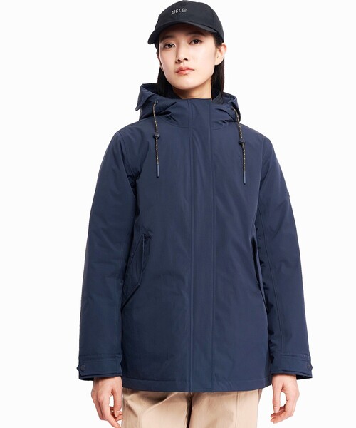 AIGLE ダウンコート　ブルーグレーMサイズ AIGLE（エーグル） ダウンコート ダウンジャケット 透湿防水 Dupont