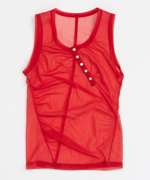 MAISON SPECIAL（メゾンスペシャル） 長袖カットソー FREE レッド