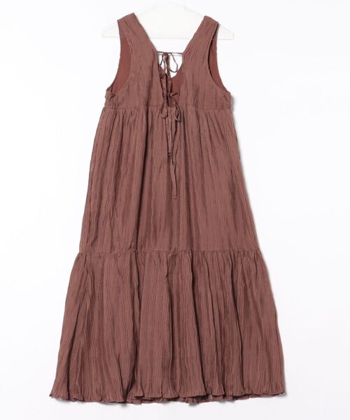 「mil」 ノースリーブワンピース X-SMALL ライトブラウン レディース_画像2