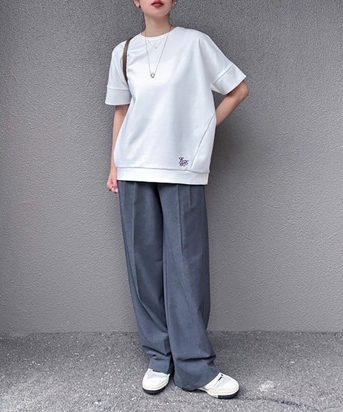 「Emma Taylor」 半袖カットソー FREE ネイビー レディース_画像6