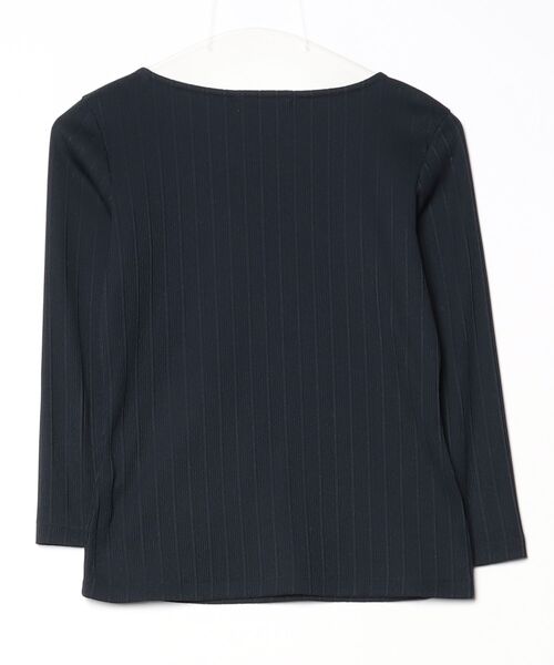 BALLSEY ＊ ボールジィ ネイビー トップス 中古・古着通販】BALLSEY (ボールジィ) パールコンビ Vネック