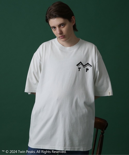 「MANASTASH」 半袖Tシャツ S ホワイト メンズ_画像6