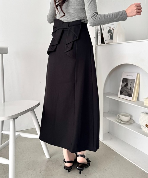 Loueme スカート バックリボンフレアスカート : ZOZOTOWN Yahoo!店