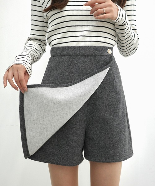 「CENEA」 ショートパンツ MEDIUM アイボリー レディース_画像3