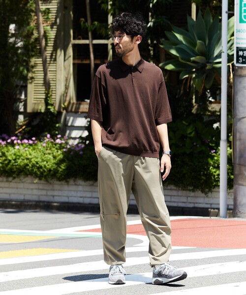 「FREAK'S STORE」 イージーパンツ LARGE チャコール メンズ_画像4