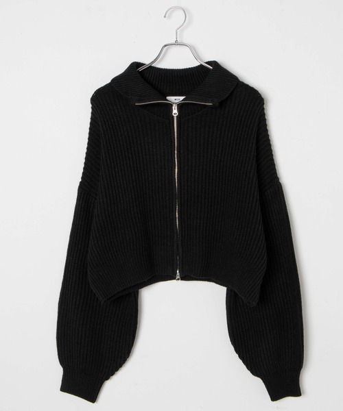 「WEGO」 ニットカーディガン FREE グレー レディース_画像2