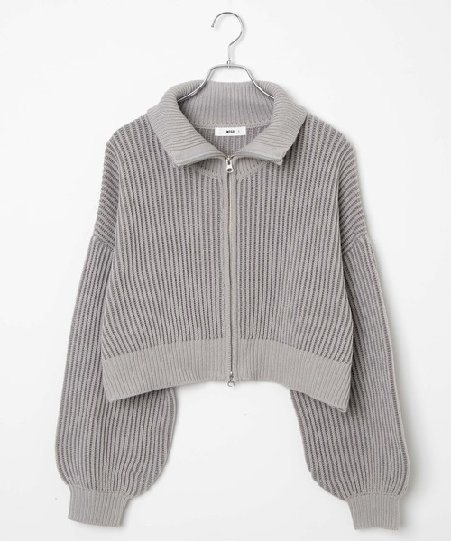 「WEGO」 ニットカーディガン FREE グレー レディース_画像9