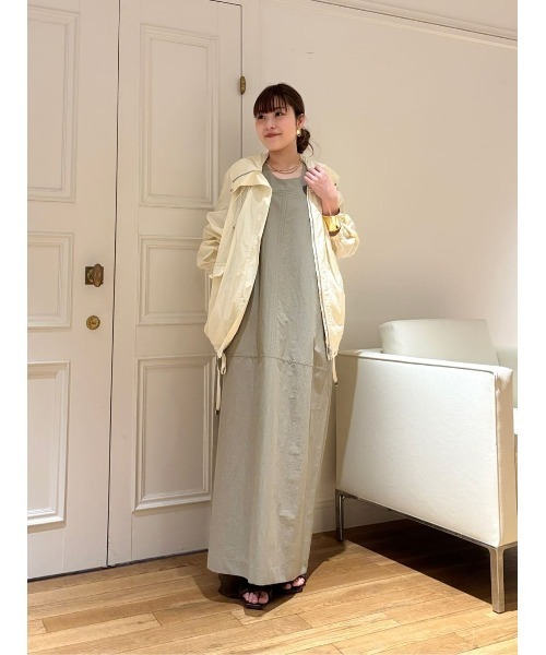 ブルゾン アウター 「ATELIER Line」メモリータフタスタンドカラーブルゾン レディースの画像