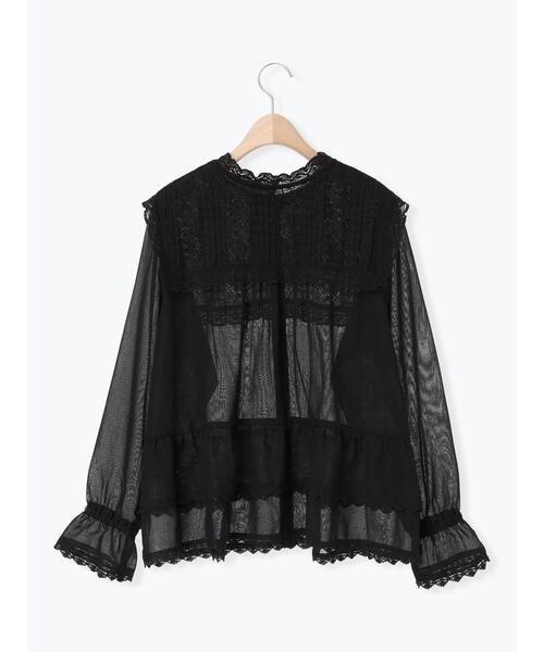 Samansa Mos2（サマンサモスモス） ブラウス シャツ 裾フリル