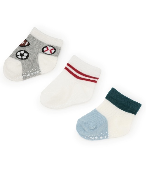 petit main ベビーシューズ BABY3Pソックス : ZOZOTOWN Yahoo!店