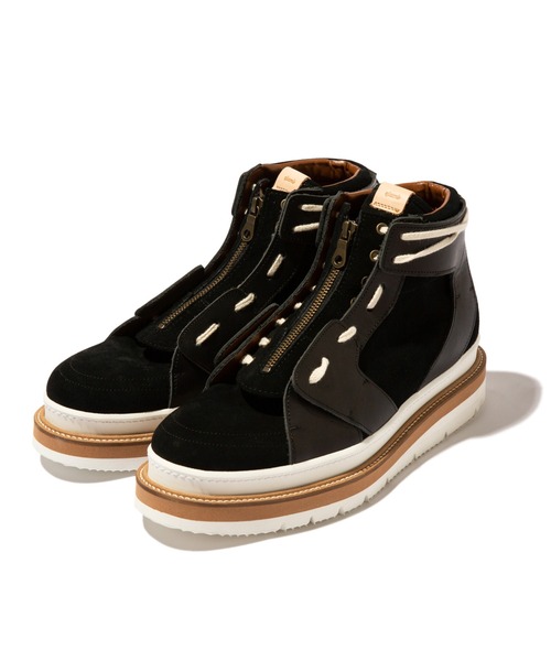 「glamb」 ハイカットスニーカー 4 ブラック メンズの画像