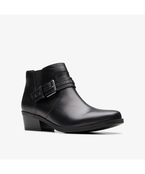 「Clarks」 ショートブーツ UK5.5 ブラック レディース_画像6