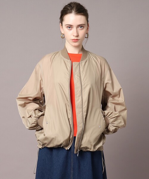 「DRESSTERIOR」 ナイロンブルゾン 38 グレー レディース_画像7